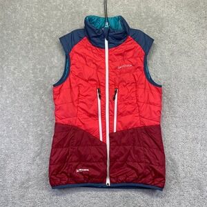 Ortovox Womens Vest Small Swisswool Insulated Pink Teal Reversible Outdoor